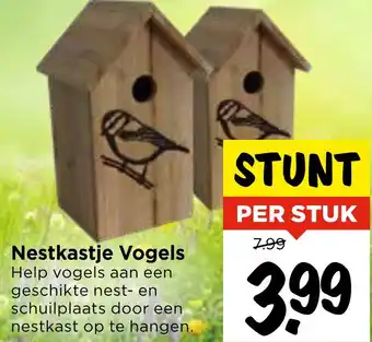 Vomar Voordeelmarkt Nestkastje Vogels aanbieding