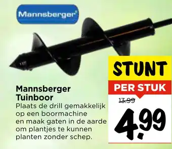 Vomar Voordeelmarkt Mannsberger Tuinboor aanbieding