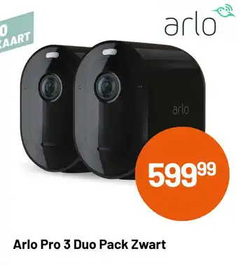 Kamera Express Arlo Pro 3 Duo Pack Zwart aanbieding