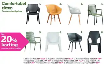 Leen Bakker Op diverse tuinstoelen aanbieding