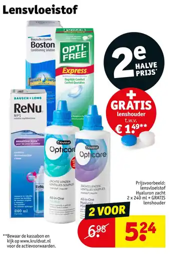 Kruidvat Lensvloeistof aanbieding