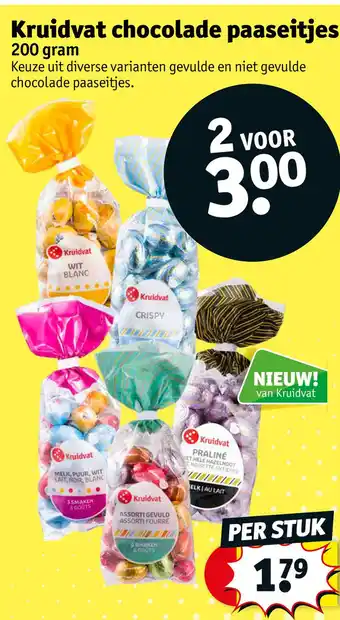 Kruidvat Kruidvat chocolade paaseitjes aanbieding