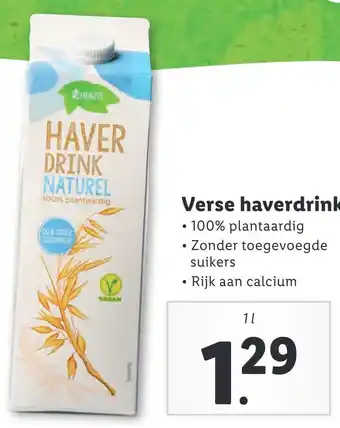 Lidl Verse haverdrink aanbieding