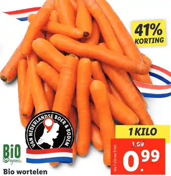 Lidl Bio wortelem aanbieding