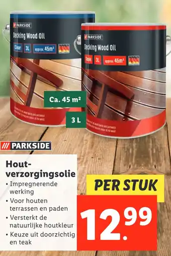 Lidl III PARKSIDE Hout- verzorgingsolie aanbieding