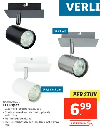 Lidl LIVARNO HOME LED-spot aanbieding