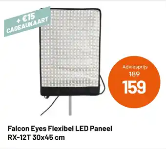 Kamera Express Falcon Eyes Flexibel LED Paneel RX-12T 30x45 cm aanbieding