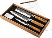 Bol.com Forged Olive Messenset 3-delig - Koksmes Hakbijl en Universeel mes aanbieding
