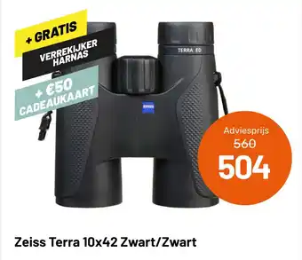 Kamera Express Zeiss terra 10x42 zwart/zwart aanbieding