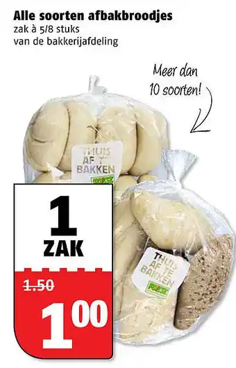 Poiesz Alle soorten afbakbroodjes aanbieding