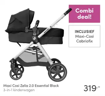 Baby & Tiener Maxi cosi zelia 2.0 essential black 3-in-1 kinderwagen aanbieding