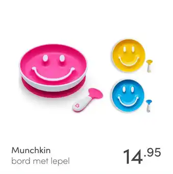 Baby & Tiener Munchkin bord met lepel aanbieding