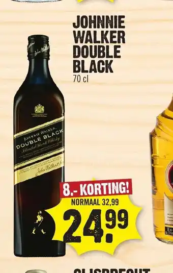 Dirk Johnnie Walker Double Black 70 cl aanbieding