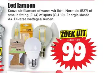 Dirk Led lampen aanbieding