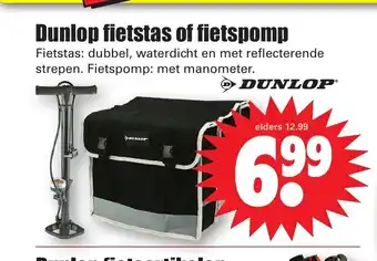 Dirk Dunlop fietstas of fietspomp aanbieding