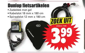 Dirk Dunlop fietsartikelen kabelslot 18 mm x 180 cm aanbieding