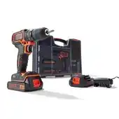 Karwei Black+Decker accuboormachine BDC718AS2O-QW + 80-delige accessoireset aanbieding