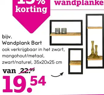 Leen Bakker Wandplank Bart aanbieding