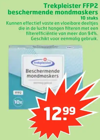 Trekpleister Trekpleister FFP2 beschermende mondmaskers aanbieding