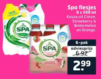 Trekpleister Spa flesjes aanbieding