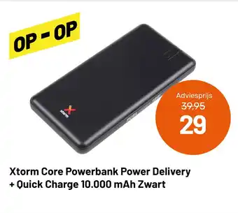 Kamera Express Xtorm Core Powerbank Power Delivery + Quick Charge 10.000 mAh Zwart aanbieding