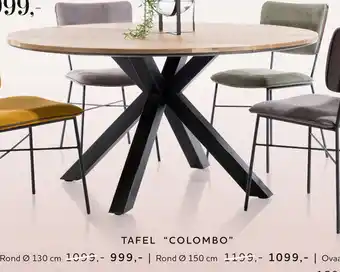 Xooon Tafel Colombo rond 150 cm aanbieding