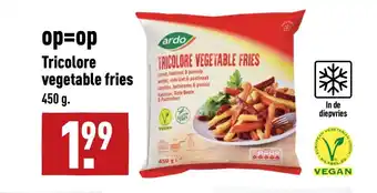 ALDI Tricolore vegetable fries 450 g aanbieding