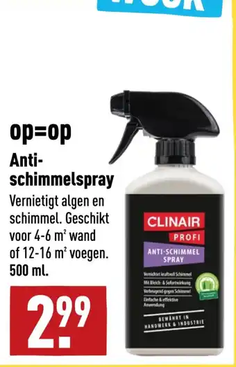 ALDI Antischimmelspray aanbieding