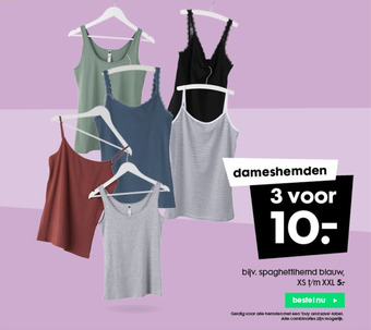 HEMA Dameshemden aanbieding