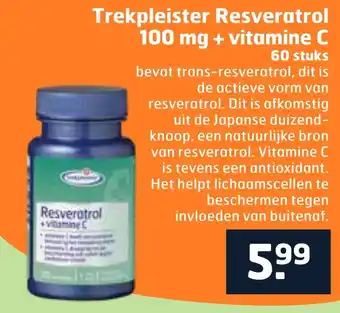 Trekpleister Trekpleister Resveratrol 100 mg + vitamine C aanbieding