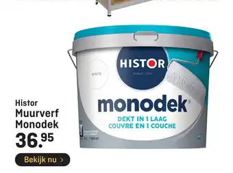 Hubo Histor Muurverf Monodek aanbieding