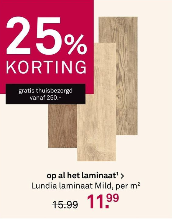 Lundia laminaat Mild aanbieding bij Karwei