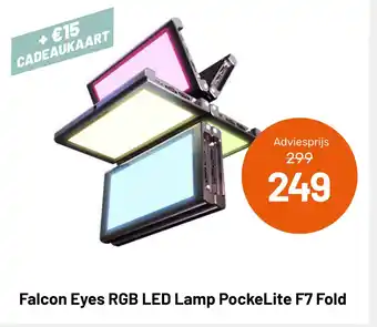 Kamera Express Falcon Eyes RGB LED Lamp PockeLite F7 Fold aanbieding