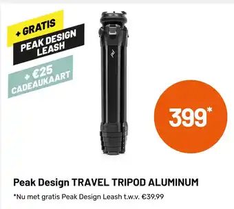 Kamera Express Peak Design TRAVEL TRIPOD ALUMINUM aanbieding