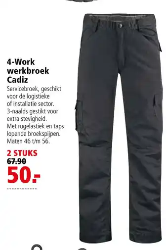 Welkoop 4-Work werkbroek cadiz aanbieding