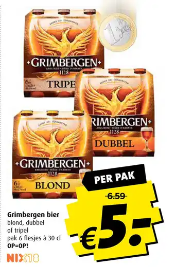 Boni Grimbergen bier aanbieding