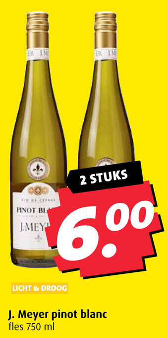 Boni J. Meyer pinot blanc aanbieding