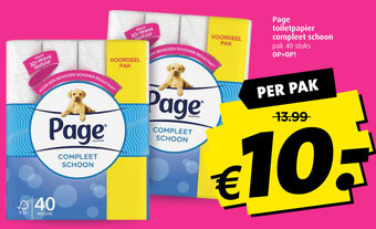 Boni Page toiletpapier compleet schoon aanbieding