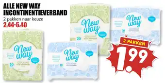 MCD Supermarkt Alle New Way Incontinentieverband aanbieding