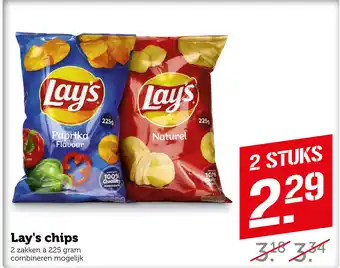 Coop Lay's chips aanbieding