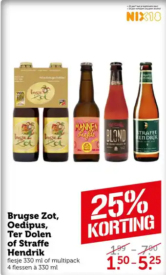 Coop Brugse Zot, Oedipus, Ter Dolen of Straffe Hendrik aanbieding