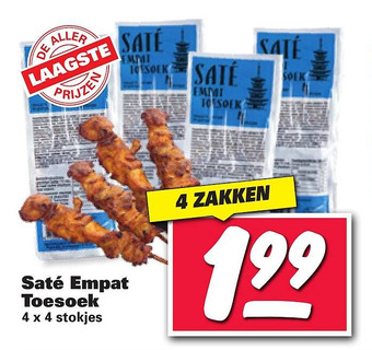 Nettorama Saté Empat Toesoek aanbieding