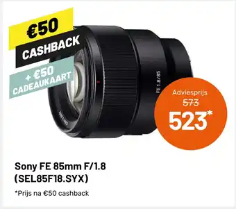 Kamera Express Sony FE 85mm F/1.8 (SEL85F18.SYX) aanbieding