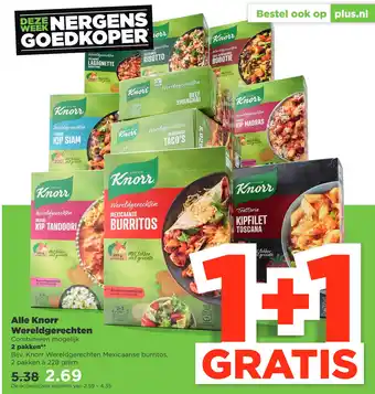 PLUS Alle Knorr Wereldgerechten aanbieding