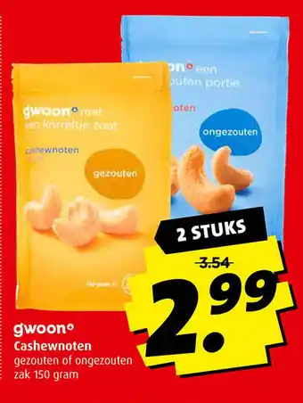 Boni gwoon Cashewnoten aanbieding