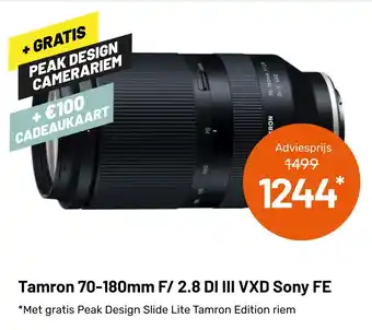 Kamera Express Tamron 70-180mm F/ 2.8 DI III VXD Sony FE aanbieding