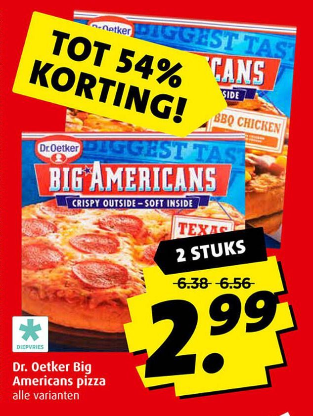 Dr Oetker Big Americans Pizza nbieding Bij Boni