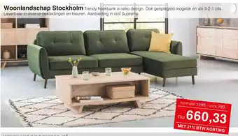 Woonsquare Woonlandschap stockholn aanbieding