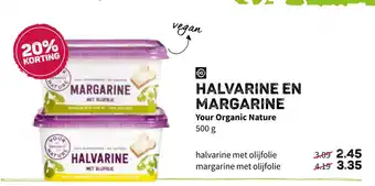 Ekoplaza Your organic nature halvarine en margarine aanbieding