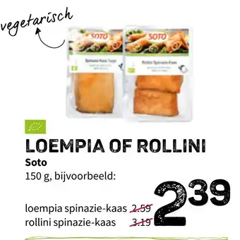 Ekoplaza Soto loempia of rollini aanbieding